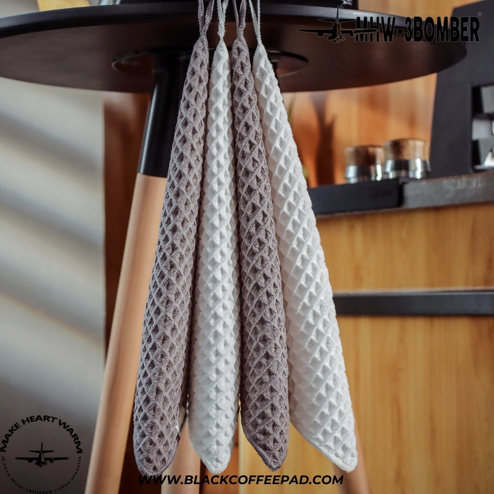  دستمال باریستا بمبر مدل وافل بار 30x30 و 30x70 سانتی متر | MHW-3BOMBER Waffle Bar Towel 