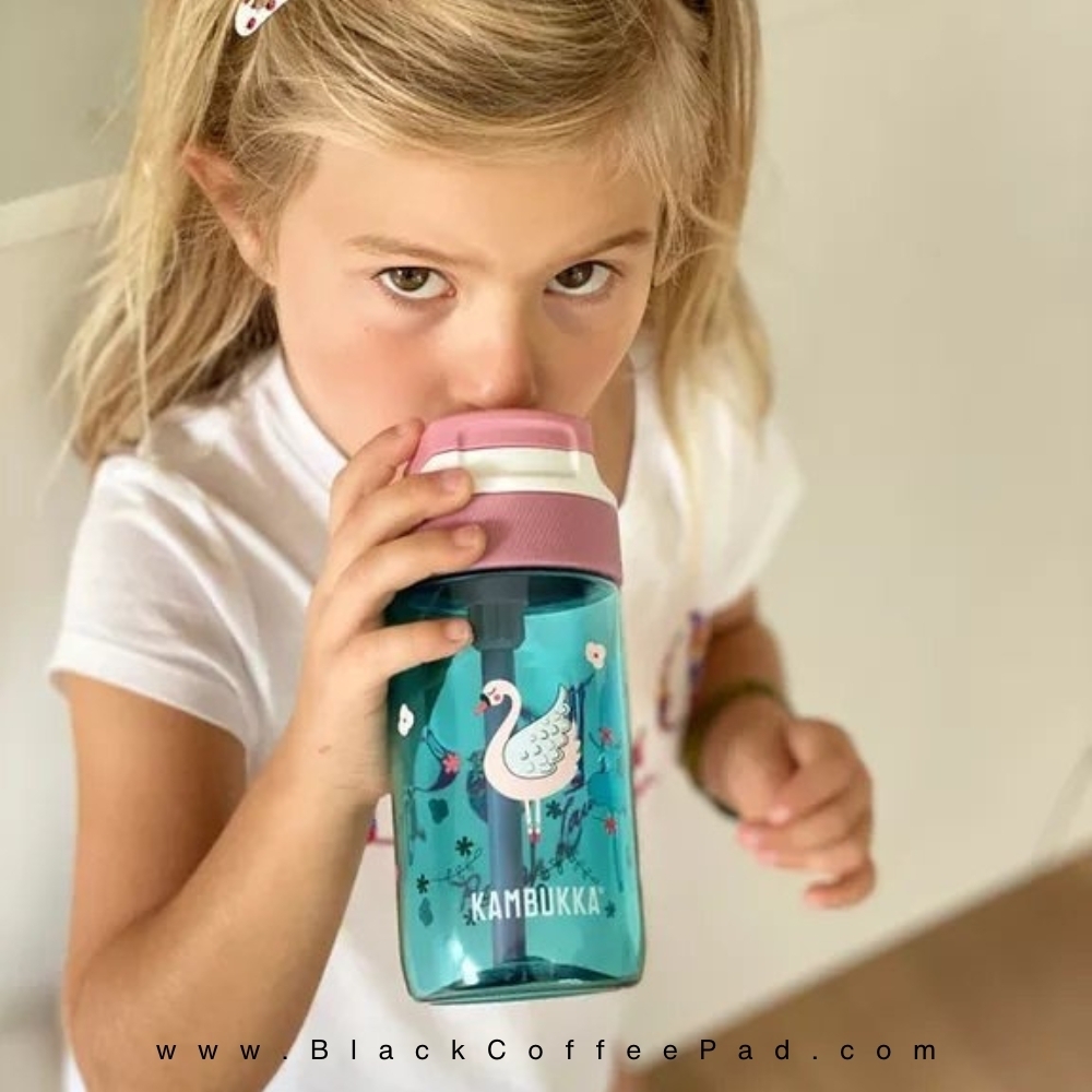  قمقمه کامبوکا بچه گانه نی دار مدل لاگون ۴۰۰ میلی لیتر | KAMBUKKA Prima Ballerina lagoon Bottle 400 ml 