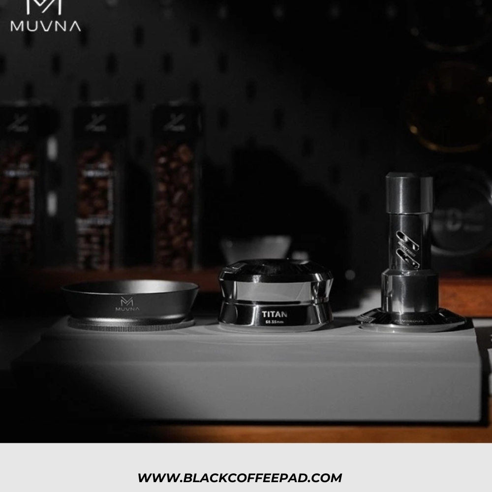  تمپر قهوه فنری تمام استیل ساناروس 58.35 | MUVNA Sonorous Calibrated Click Tamper Constant Force Coffee 