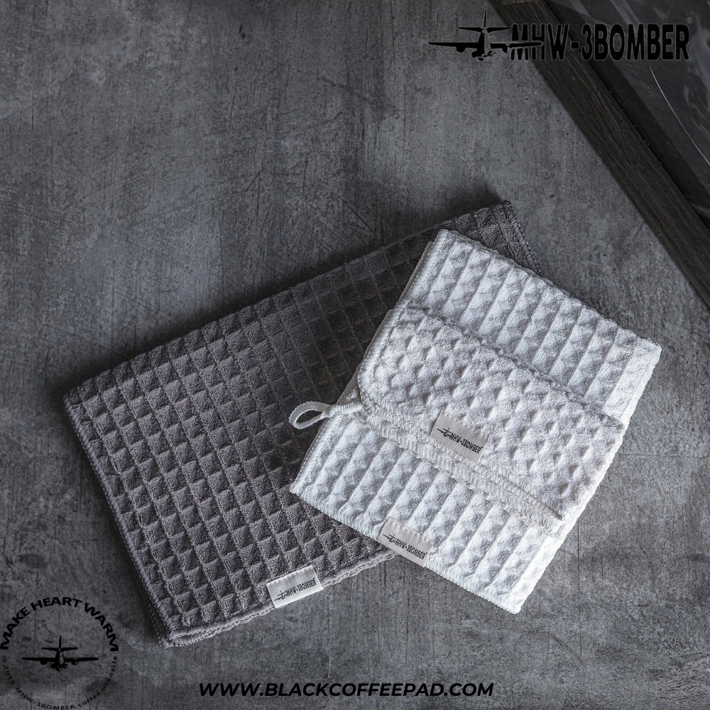  دستمال باریستا بمبر مدل وافل بار 30x30 و 30x70 سانتی متر | MHW-3BOMBER Waffle Bar Towel 