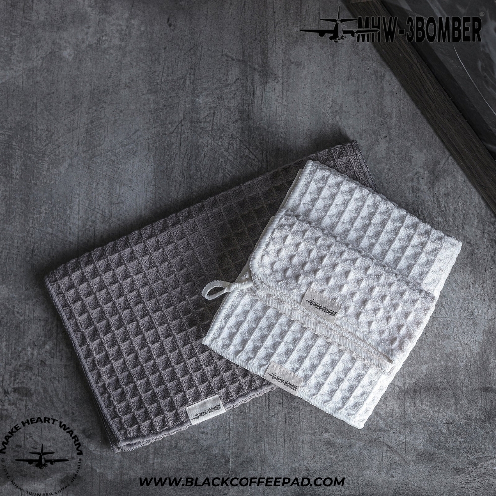  دستمال باریستا بمبر مدل وافل بار 30x30 و 30x70 سانتی متر | MHW-3BOMBER Waffle Bar Towel 
