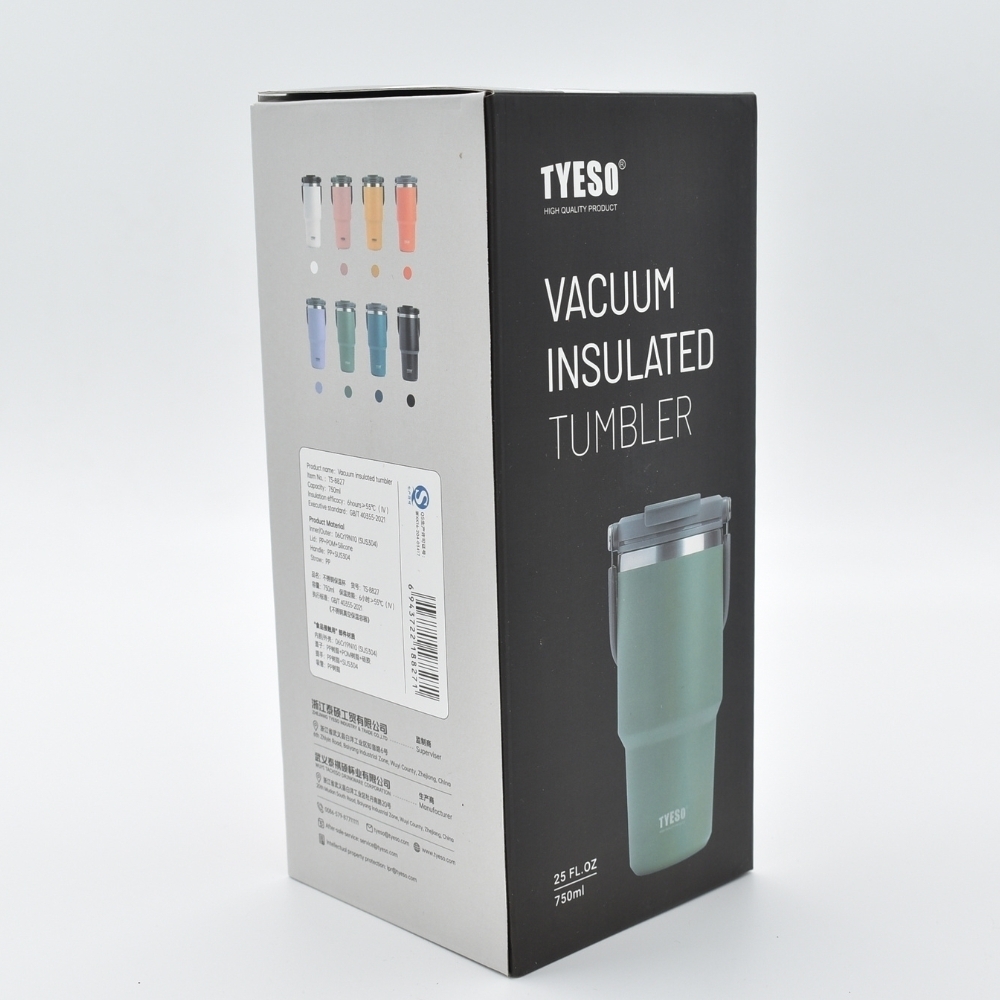  تراول ماگ تایسو مدل 2 حالته دسته دار گنجایش 0.75 لیتر | Tyeso Vaccum Insulted Bottle 0.75 Litr 