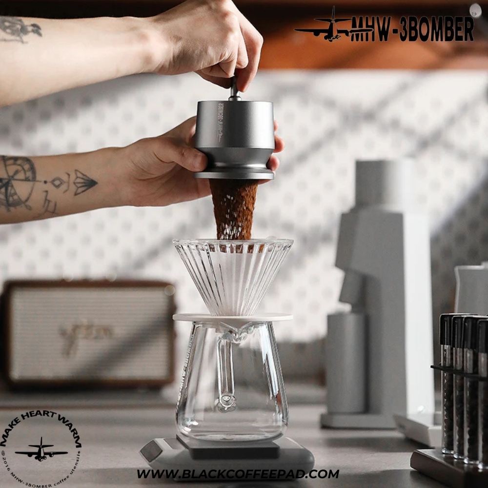  دوزینگ فانل بمبر 51 و 54 | 5504 Blind Shaker Espresso Coffee Powder Dosing Funnel 