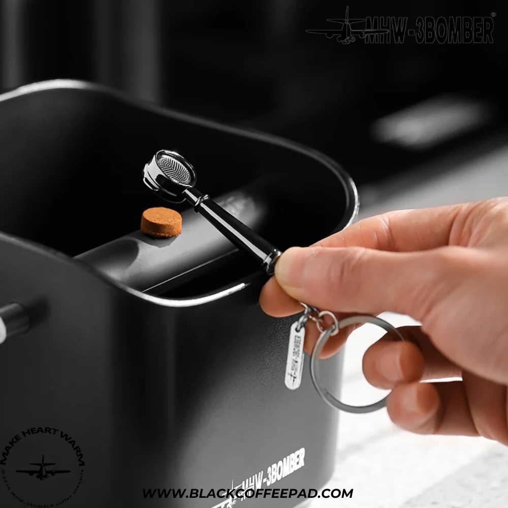  جاسوئیچی بمبر مدل پیچر، تمپر و پرتافیلتر | MHW-3BOMBER Coffee Gift Key Chain 
