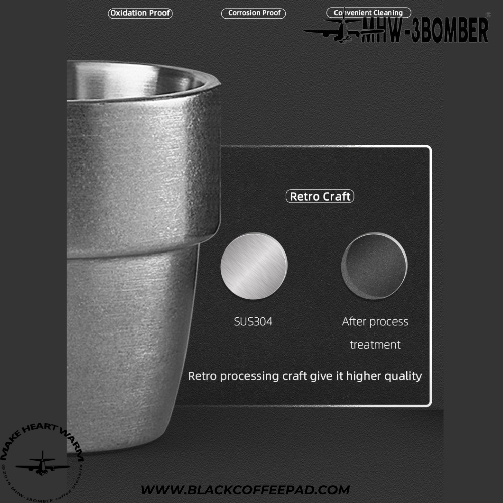  فنجان دوجداره فلزی بمبر گنجایش 0.3 لیتر | MHW-3BOMBER Double-layer Cup 300ml 