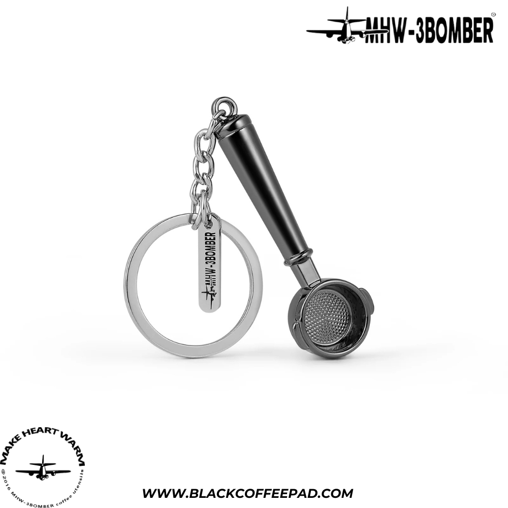  جاسوئیچی بمبر مدل پیچر، تمپر و پرتافیلتر | MHW-3BOMBER Coffee Gift Key Chain 