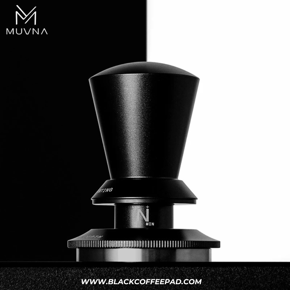  تمپر قهوه موونا مدل فنری شیاردار سایز 58.35 چوبی | MUVNA Adjustable Spring Constant Even Tamping 