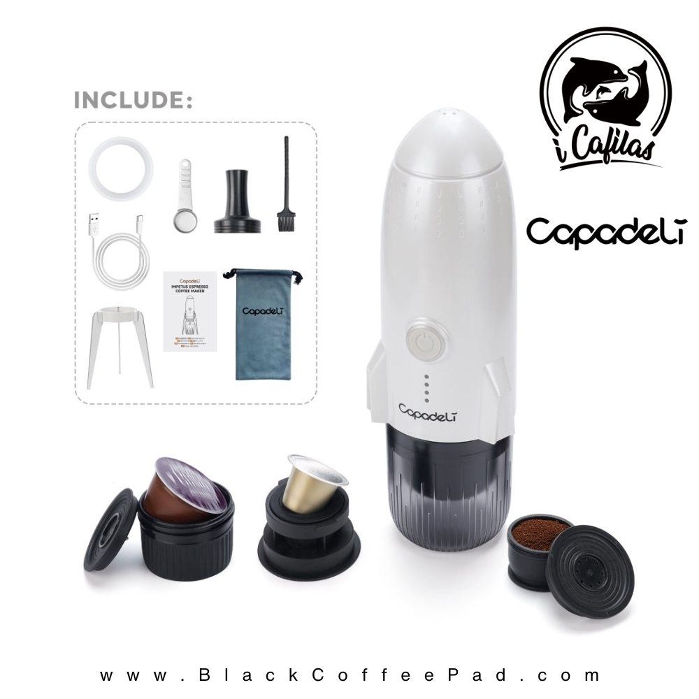  اسپرسوساز شارژی مسافرتی ایکافیلاس 3 کاره | CAPADELI IMPETUS Portable Coffee Maker 