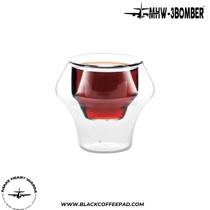  لیوان دوجداره ام اچ دبلیو تری بمبر گنجایش 0.06 لیتر (ست تک عددی)  | MHW-3BOMBER Double Wall Glass Nighten Cup 