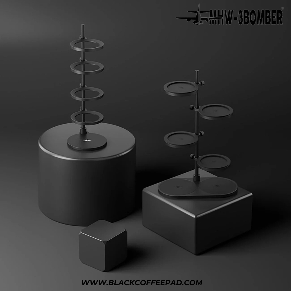 استند نگهدارنده ی بسکت پرتافیلتر و اکسسوری قهوه مدل 5 طبقه مگنتی | MHW-3BOMBER Magnetic Storage Stand