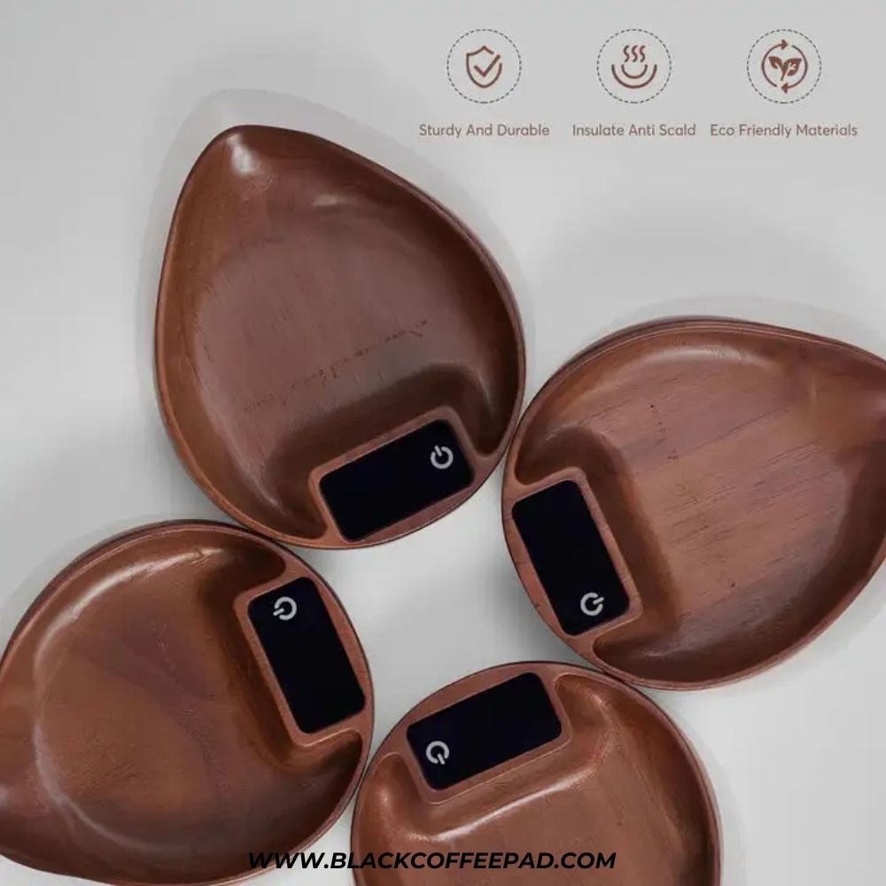  دوزینگ اسکیل قهوه موونا مدل چوبی همراه با اسپری آب | MUVNA Electronic Scale Coffee Bean Tray-Walnut 
