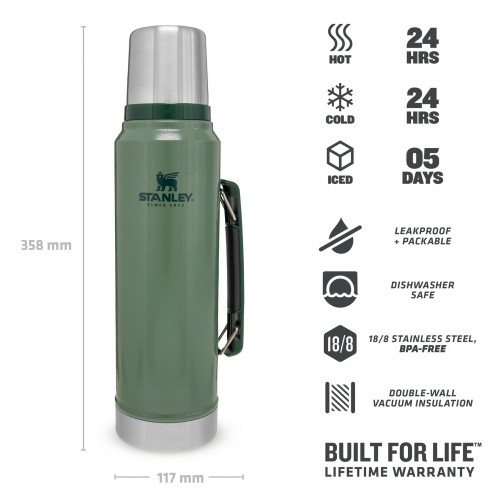  فلاسک استنلی دسته دار 1.9 لیتری | stanley the legendary classic bottle 1.9l | فلاسک استنلی 1.9 