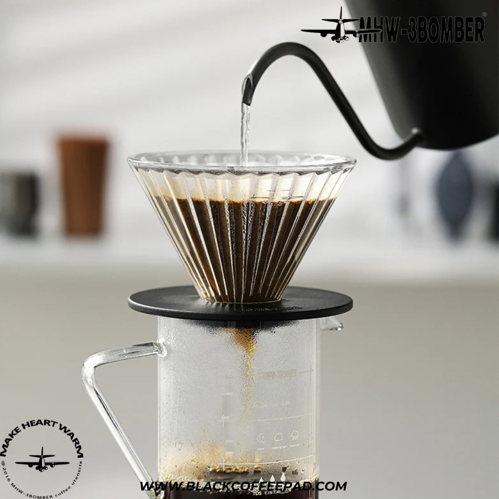  دریپر بمبر مدل وی 60 کد 01 | MHW-3BOMBER - Elf Glass Coffee Dripper V60 - V01 Coffee Dripper 