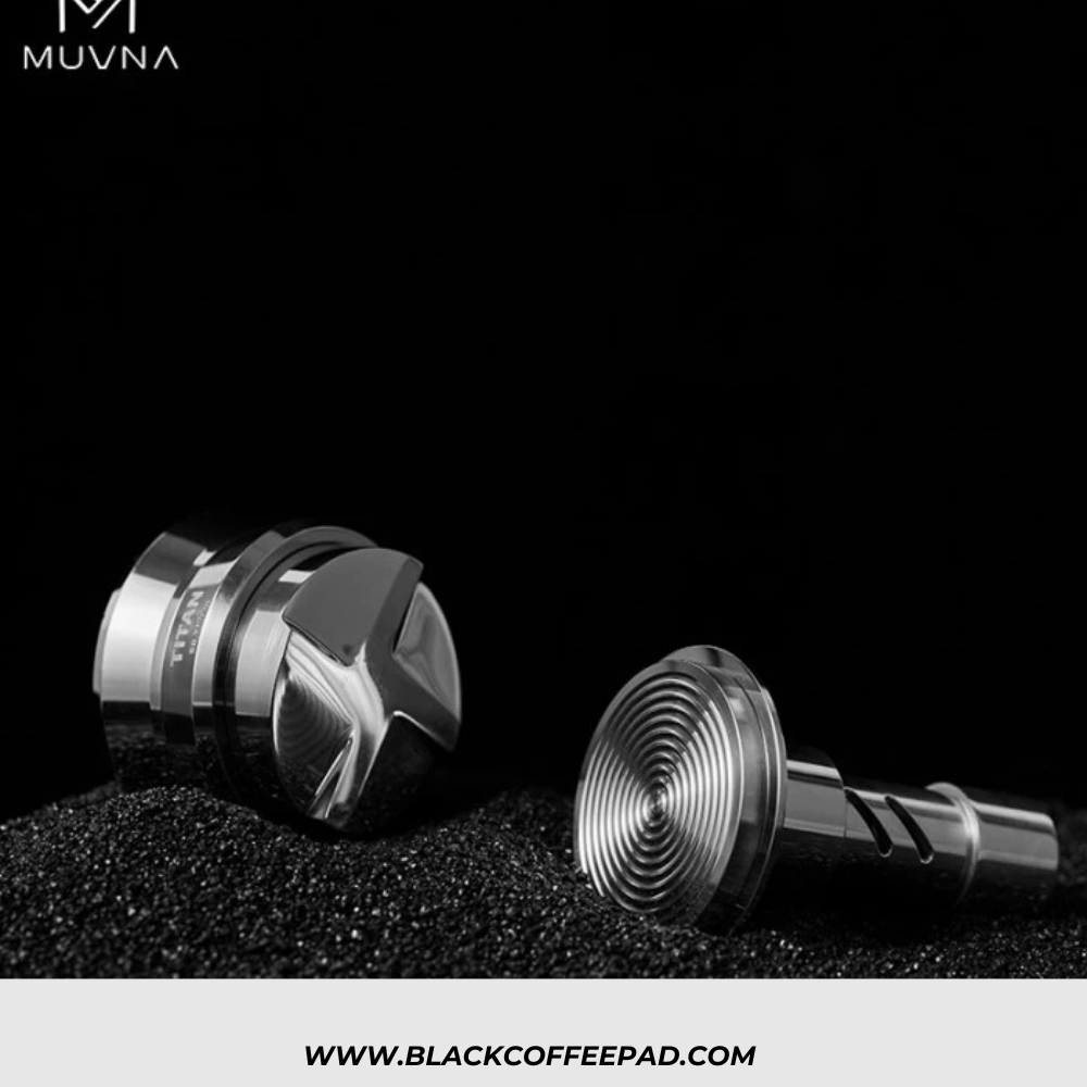  تمپر قهوه فنری تمام استیل ساناروس 58.35 | MUVNA Sonorous Calibrated Click Tamper Constant Force Coffee 