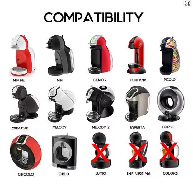 کپسول قابل شارژ استیل دولچه گوستو برند ای کافیلاس |i-Cafilas brand Dolce Gusto refillable steel capsule 