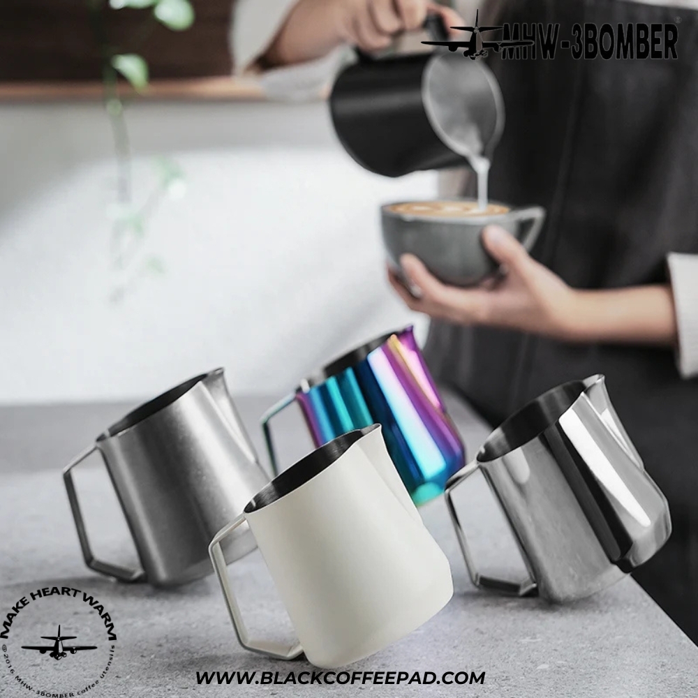  پیچر بمبر مدل GT سیلور اسپات گنجایش 600 میلی لیتر | MHW-3BOMBER GT Milk Pitcher Silver Spot 600ml 