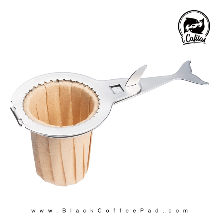 دریپر کاغذی آیکافیلاس پایه فلزی و فیلتر کاغذی مدل HLB15 بسته 40 عددی | HLB15 Simplest Paper Dripper Mini iCafilas