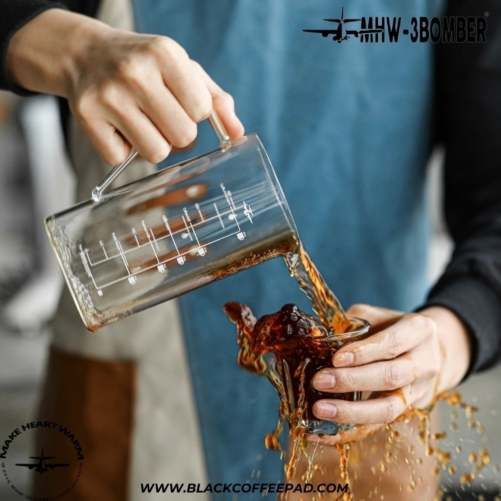  سرور قهوه شیشه‌ای بمبر مدل پات گنجایش 500 میلی لیتر | MHW-3BOMBER Glass Coffee Server 500ml 