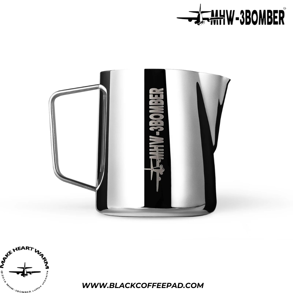  پیچر بمبر ورژن 5 ظرفیت 600 میلی لیتر رنگ استیل براق | MHW-3BOMBER Latte Art Pitcher 5.0 Glossy 