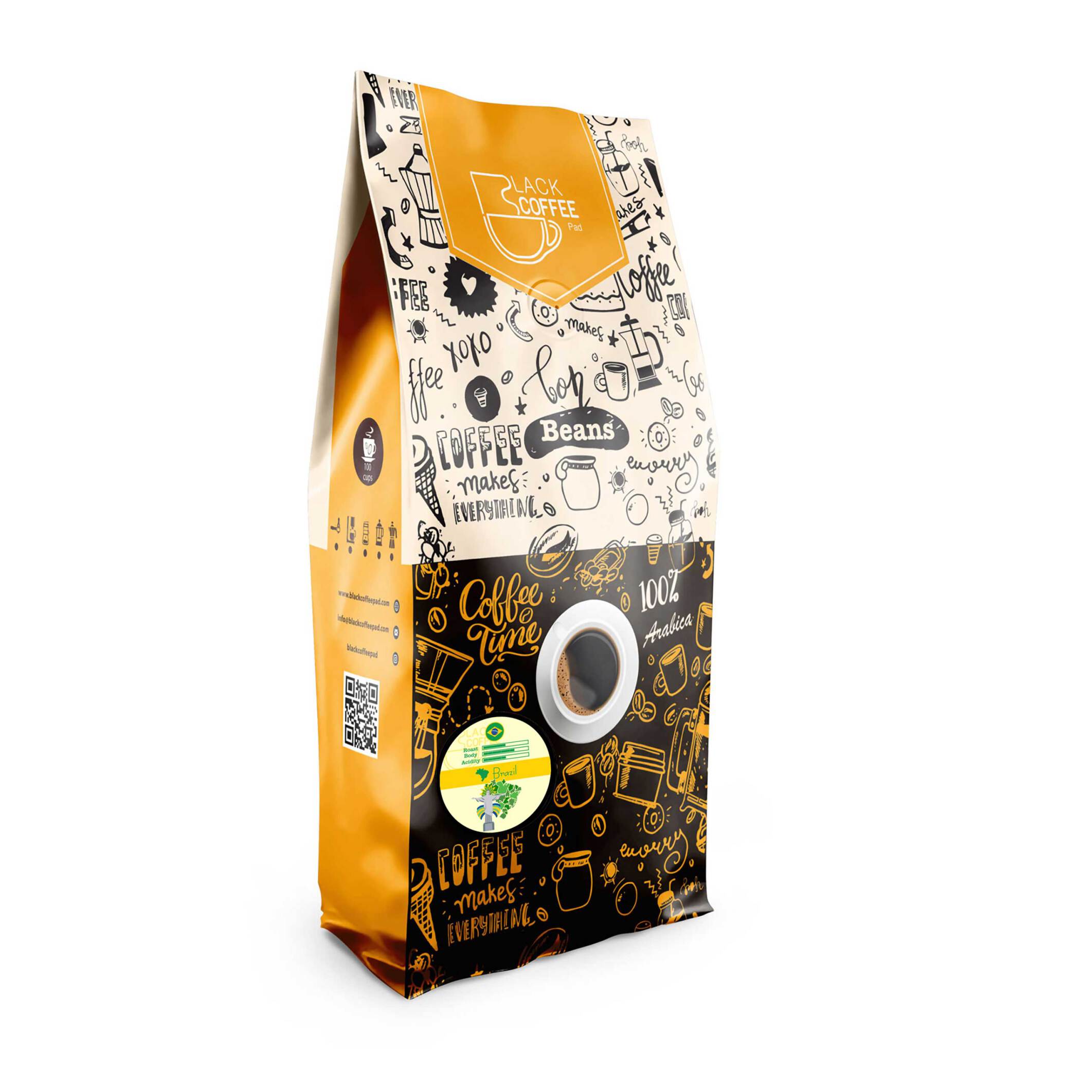  دانه قهوه برزیل | Brasil coffee beans | دانه قهوه | خرید دانه | بلک کافی 