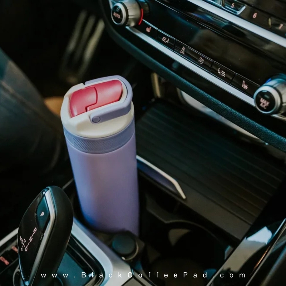  قمقمه دوجداره نی دار کامبوکا Digital Lavender گنجایش ۰٫۶ لیتر | KAMBUKKA lagoon insulated Bottle 600 ml 
