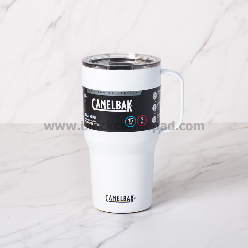  لیوان دوجداره کمل بک دسته دار گنجایش 0.7 لیتر | Camelbak TALL MUG 0.7l | لیوان Camelbak | ماگ کمل بک سفید 