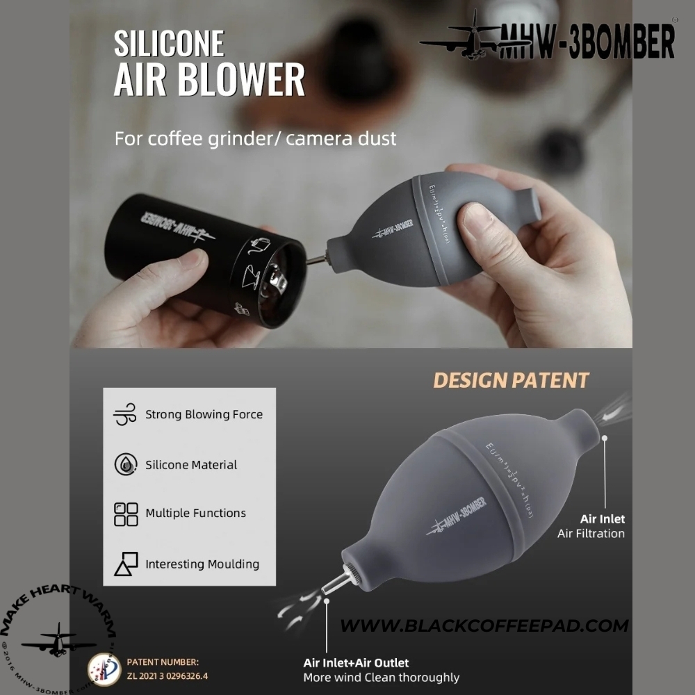  دمنده هوا بمبر مدل سیلیکونی مشکی | MHW-3BOMBER Coffee Air Blower 