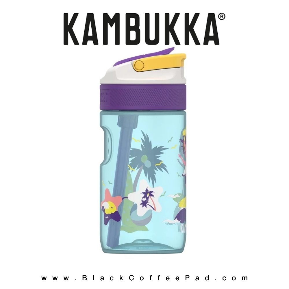  قمقمه کامبوکا بچه گانه نی دار مدل لاگون ۴۰۰ میلی لیتر | KAMBUKKA Surf Girl lagoon Bottle400 ml 