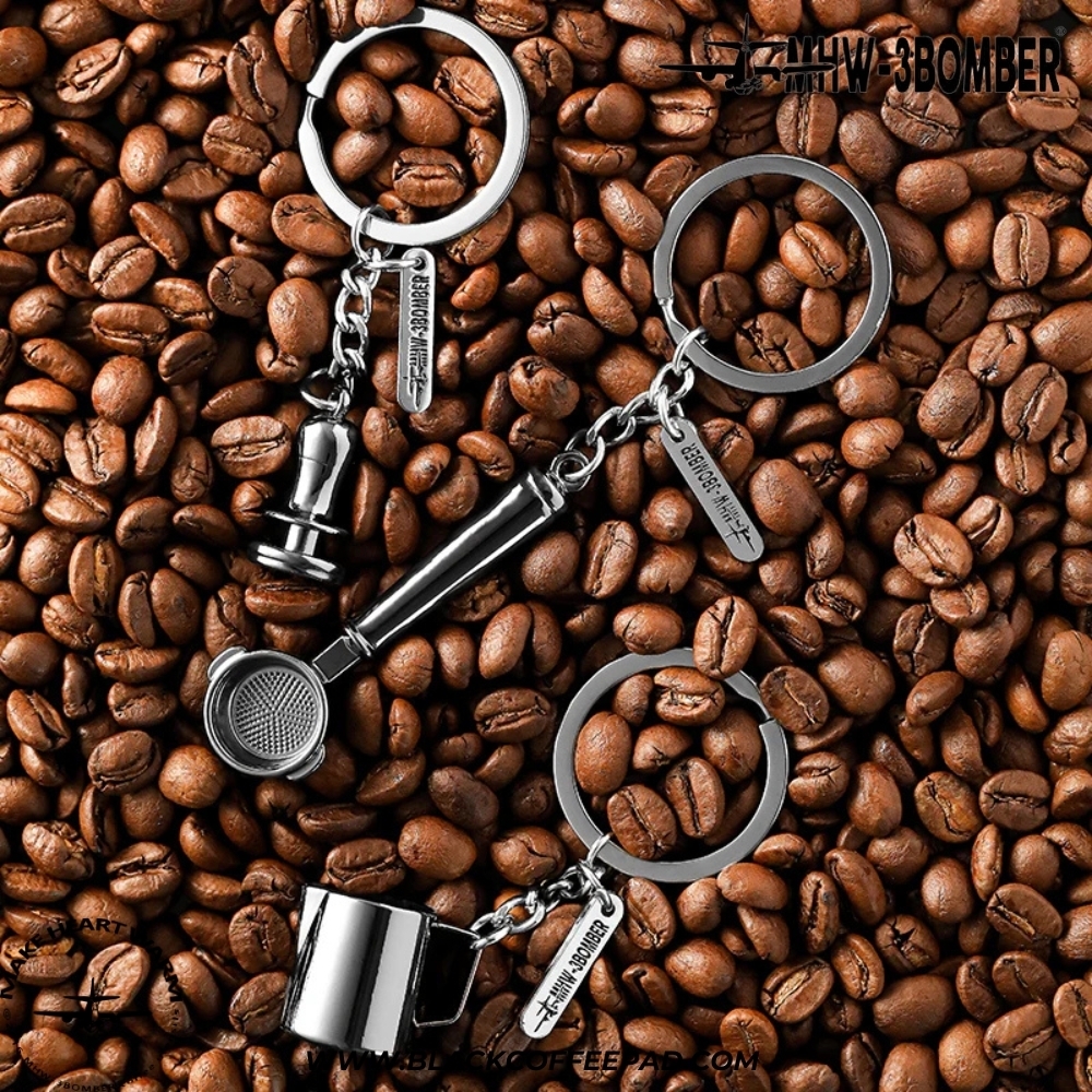  جاسوئیچی بمبر مدل پیچر، تمپر و پرتافیلتر | MHW-3BOMBER Coffee Gift Key Chain 
