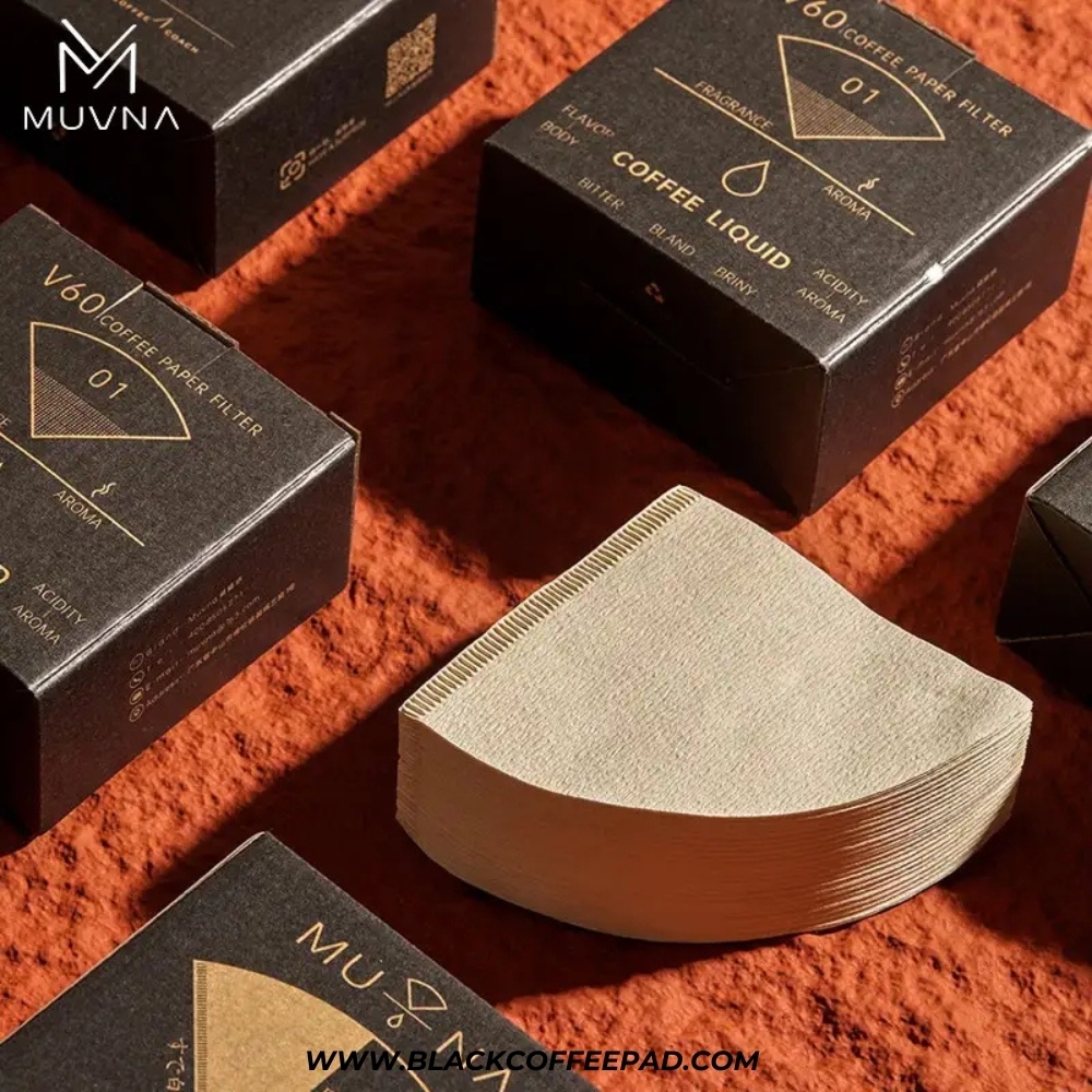  فیلتر قهوه v60 موونا ژاپنی مدل رنگ طبیعی سایز 01 | MUVNA Japanese V60 Filter Paper 