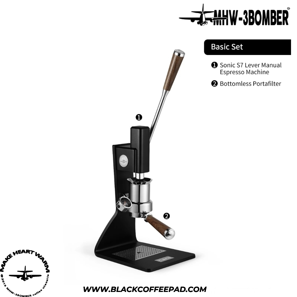  ست اسپرسوساز بمبر مدل اهرمی S7 سونیک | Bomber Lever Manual Espresso Machine Sonic S7 cm801 