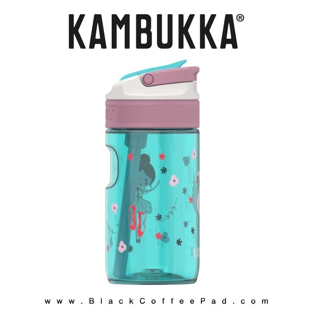  قمقمه کامبوکا بچه گانه نی دار مدل لاگون ۴۰۰ میلی لیتر | KAMBUKKA Prima Ballerina lagoon Bottle 400 ml 