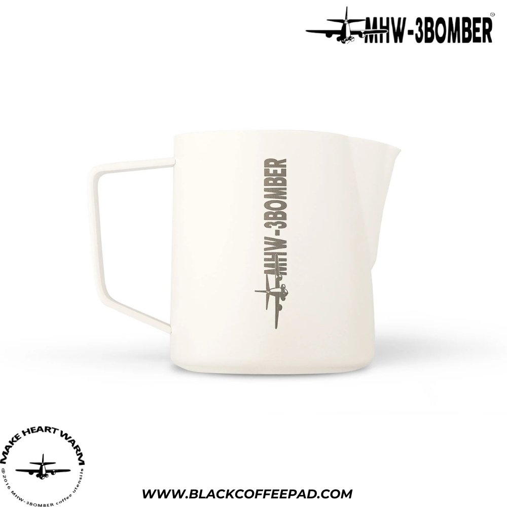  پیچر بمبر ورژن 5 ظرفیت 600 میلی لیتر رنگ سفید مات | MHW-3BOMBER Latte Art Pitcher 5.0 White 