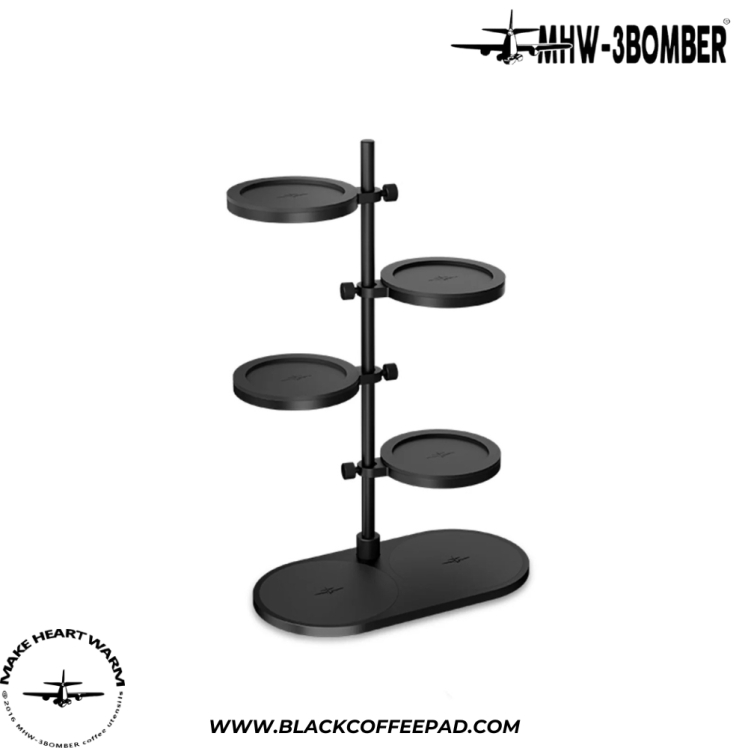 استند نگهدارنده ی بسکت پرتافیلتر و اکسسوری قهوه مدل 5 طبقه مگنتی | MHW-3BOMBER Magnetic Storage Stand