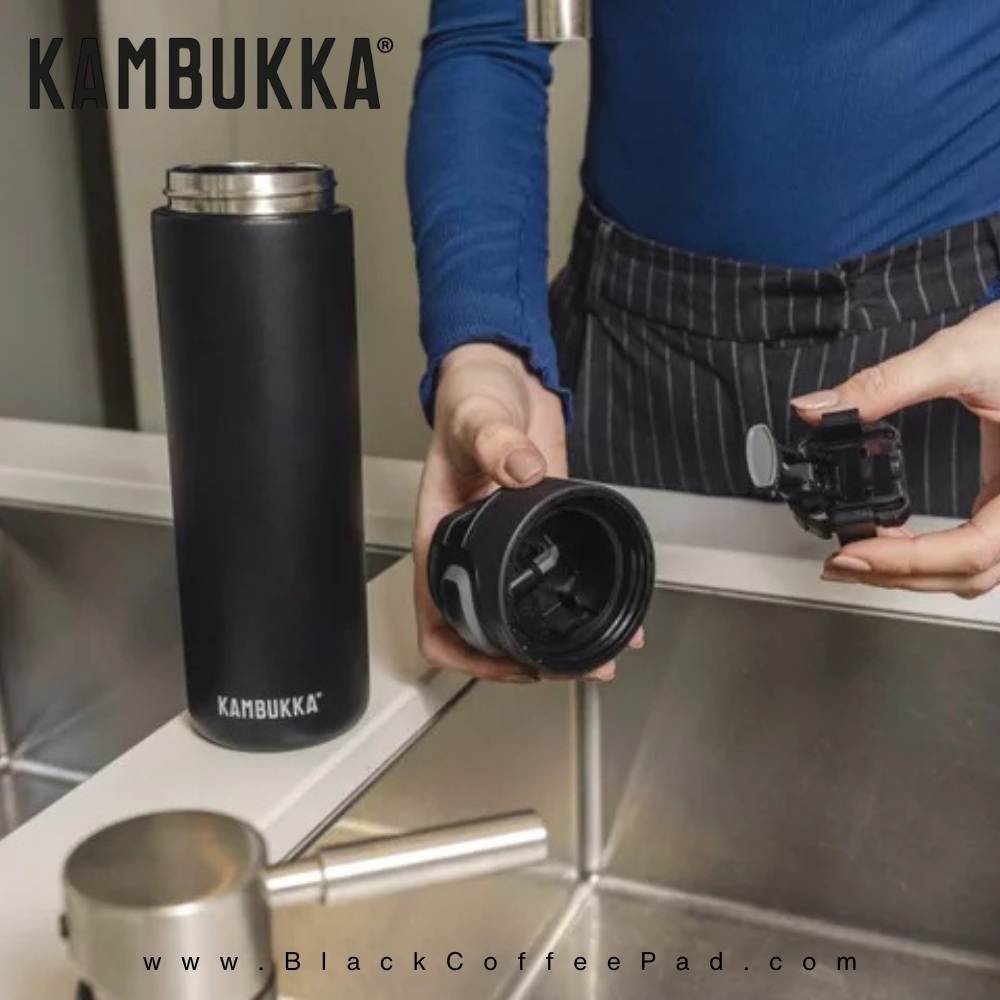  قمقمه دوجداره نی دار کامبوکا Digital Lavender گنجایش ۰٫۶ لیتر | KAMBUKKA lagoon insulated Bottle 600 ml 