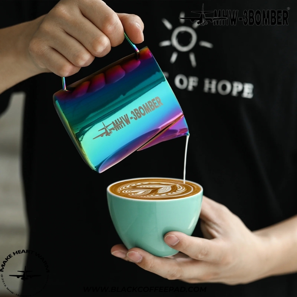  شیرجوش ام اچ دبلیو تری بمبر مدل پیچر ورژن 5 کد مولتی کالر | MHW-3BOMBER Latte Art Pitcher 5.0 Colorful 