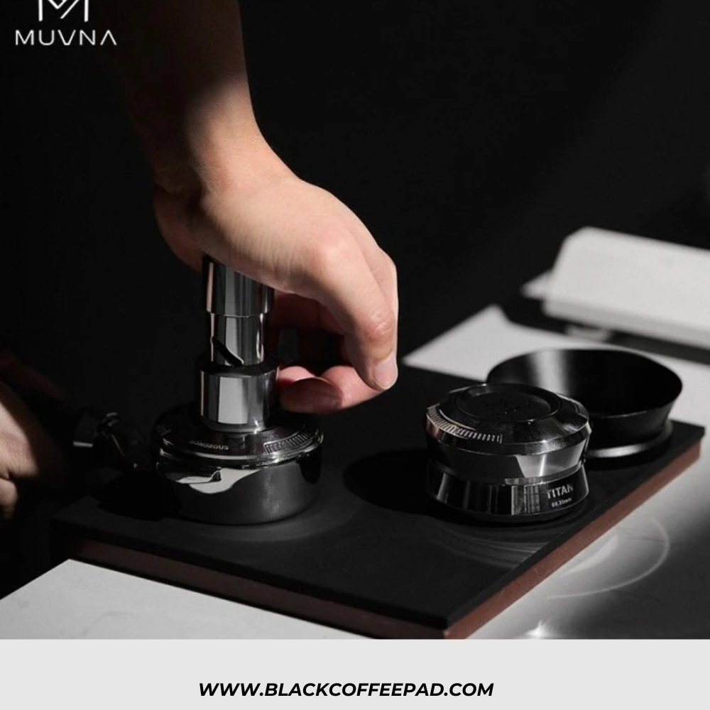  تمپر قهوه فنری تمام استیل ساناروس 58.35 | MUVNA Sonorous Calibrated Click Tamper Constant Force Coffee 