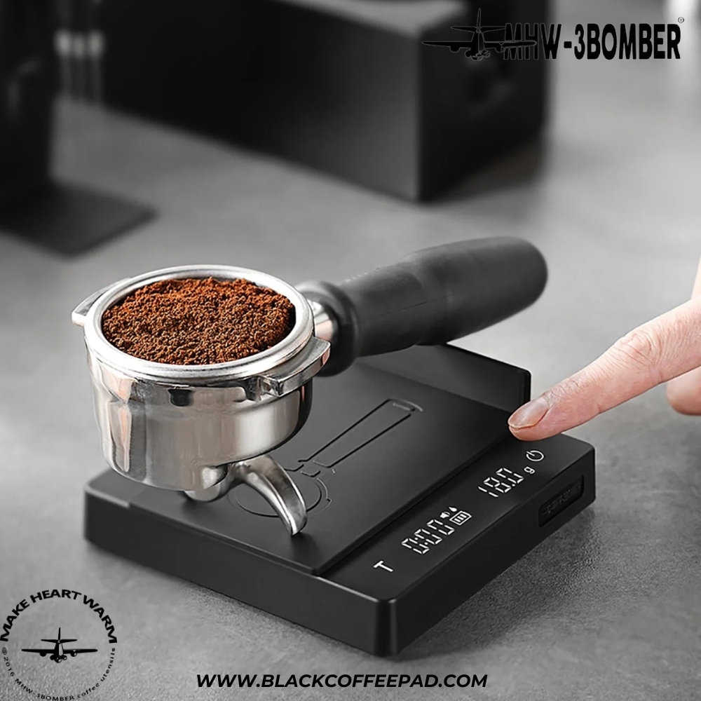 ترازوی دیجیتال قهوه بمبر مدل کیوب 0.2 | MHW-3BOMBER Cube Coffee Scale 2.0