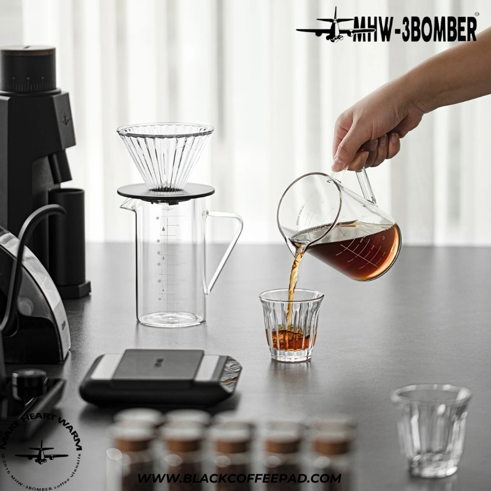  سرور قهوه شیشه‌ای بمبر مدل پات گنجایش 500 میلی لیتر | MHW-3BOMBER Glass Coffee Server 500ml 