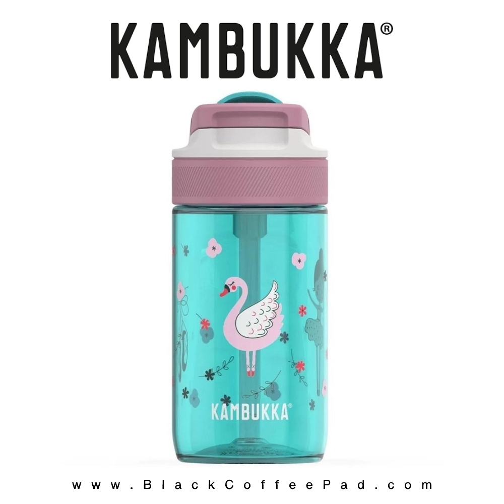  قمقمه کامبوکا بچه گانه نی دار مدل لاگون ۴۰۰ میلی لیتر | KAMBUKKA Prima Ballerina lagoon Bottle 400 ml 