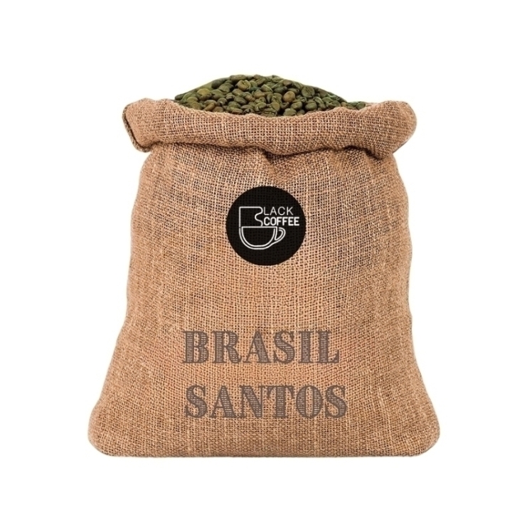دانه قهوه سبز عربیکا برزیل سانتوز (10 کیلوگرم) (تخفیف ویژه) | Arabica Brasil Santos Green Coffee bean 