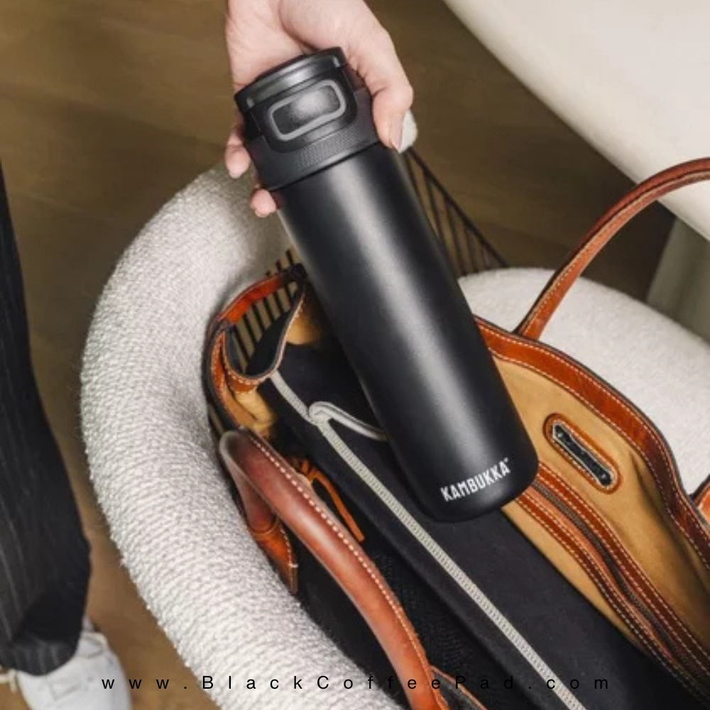  قمقمه دوجداره نی دار کامبوکا Digital Lavender گنجایش ۰٫۶ لیتر | KAMBUKKA lagoon insulated Bottle 600 ml 