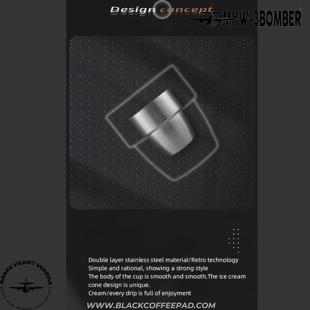  فنجان دوجداره فلزی بمبر گنجایش 0.3 لیتر | MHW-3BOMBER Double-layer Cup 300ml 