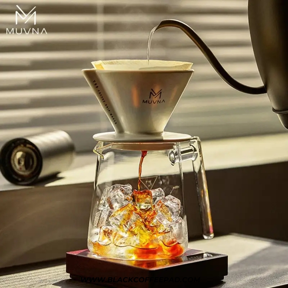  قهوه‌ساز v60 موونا مدل ژینگ چوان سرامیکی صورتی | MUVNA XingChuan pink ceramic v60 filter cup 