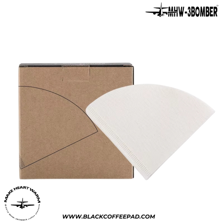 فیلتر کاغذی v60 بمبر سایز 01 صد عددی | MHW-3BOMBER Cone Coffee Filter Paper