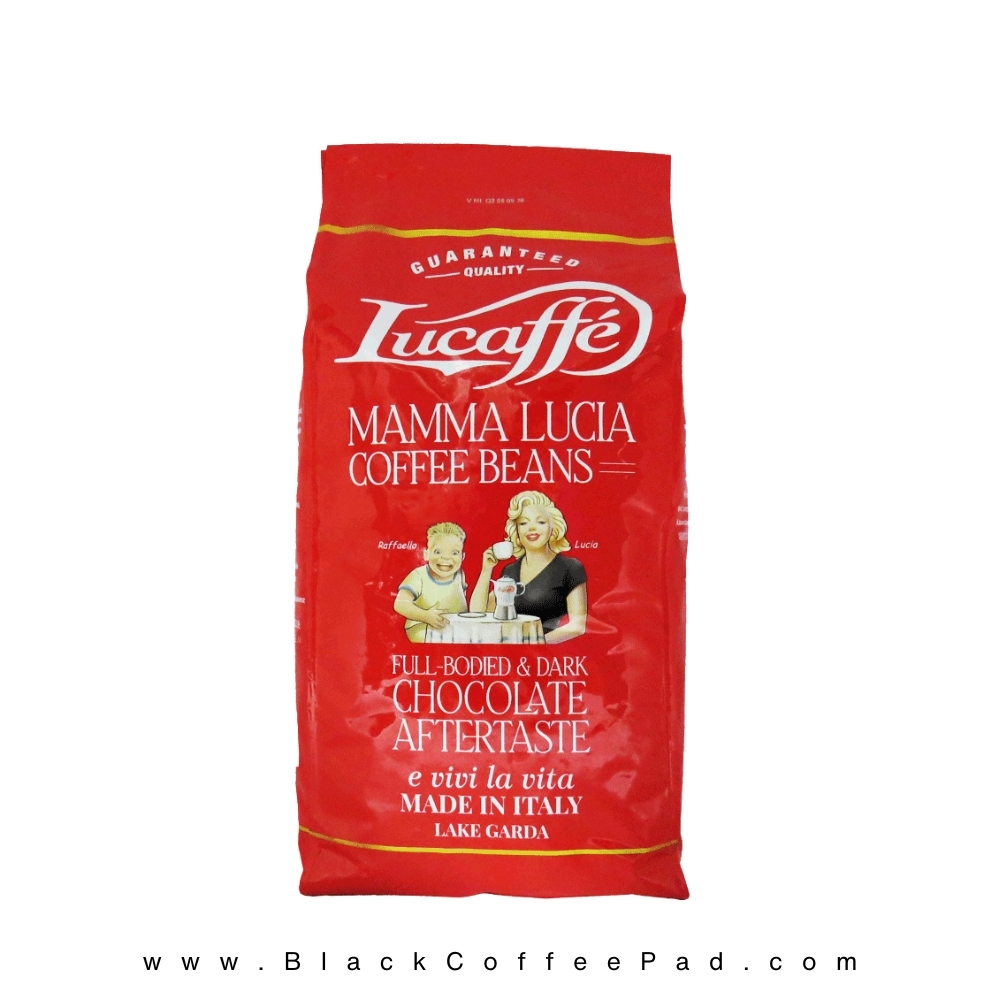  دانه قهوه لوکافه مامالوچیا 1000 گرم | Lucaffe Mamma Lucia Italian Espresso Coffee Beans 