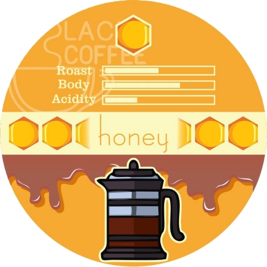  دانه قهوه هانی 80% روبوستا | Honey Coffee Beans | بلک کافی | قهوه کیلویی | قهوه فله ای 