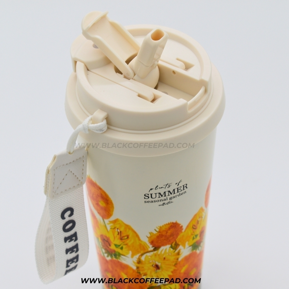  تراول ماگ 2 حالته swig Suck مدل summer seasonal garden گنجایش 530 میلی لیتر 