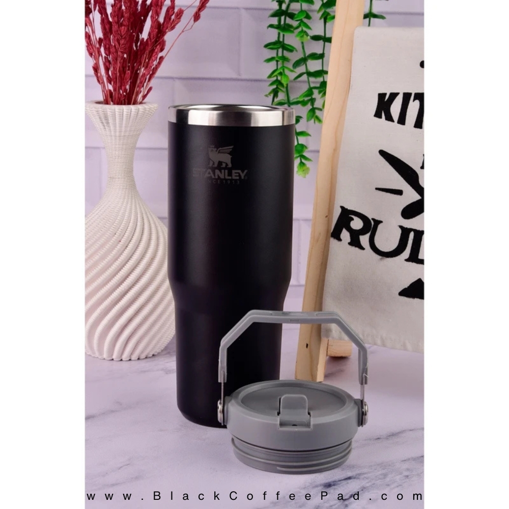  ماگ استنلی سری THE ICEFLOW مدل FLIP STRAW TUMBLER حجم 880 میلی لیتر (اورجینال) 