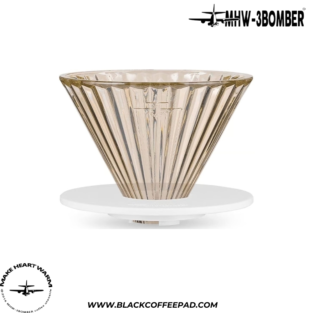  دریپر بمبر مدل وی 60 کد 01 | MHW-3BOMBER - Elf Glass Coffee Dripper V60 - V01 Coffee Dripper 